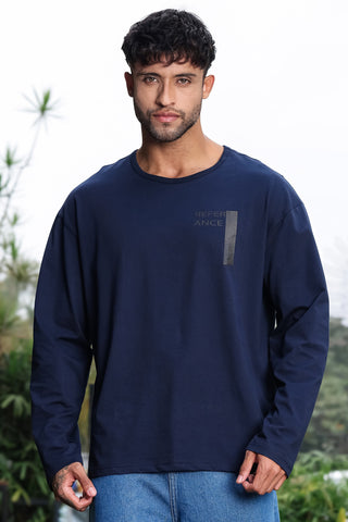 Men’s 100% Cotton Typography Printed Full Sleeve T-Shirt | Round Neck Long Sleeve Casual Tee | Soft Breathable Fabric | Machine Washable