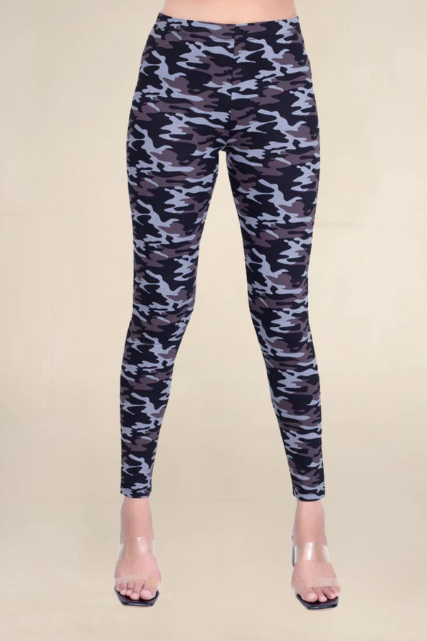Women Elephant Printed Stretchable Legging