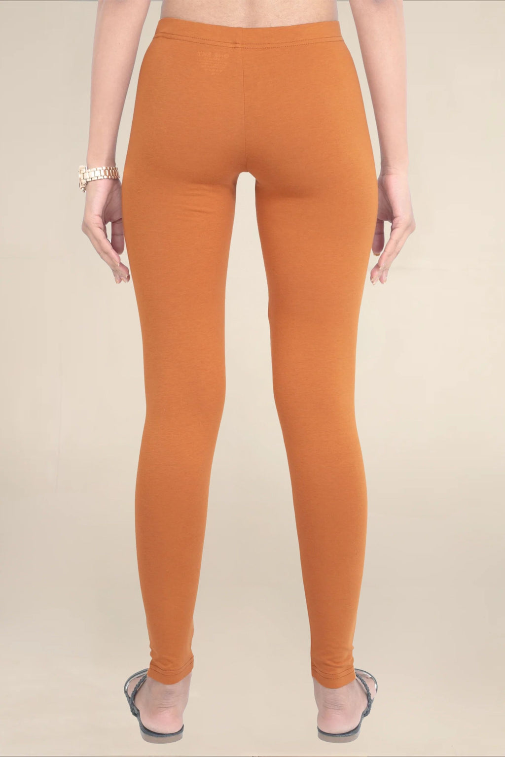 Women Rust Breathable Long Length Legging
