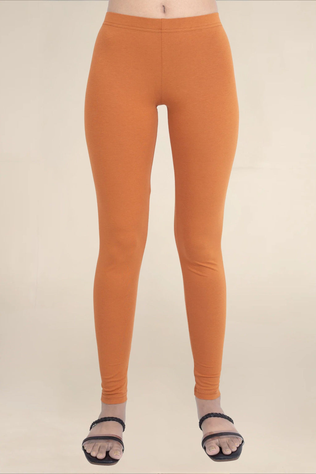 Women Rust Breathable Long Length Legging
