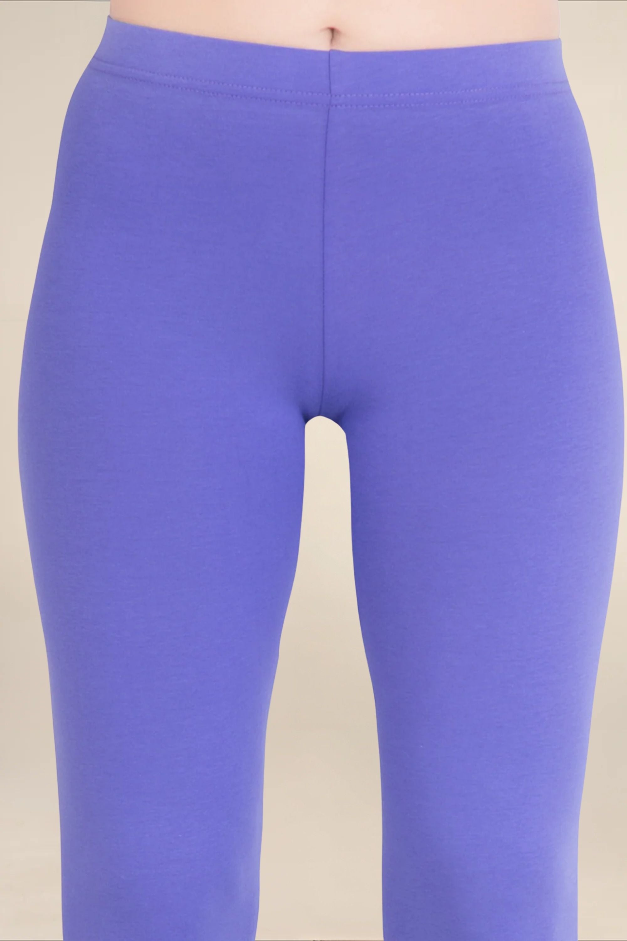 Women Purple Breathable Long Length Legging