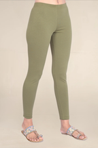 Women Olive Ankle Length Legging