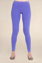 Women Purple Breathable Long Length Legging