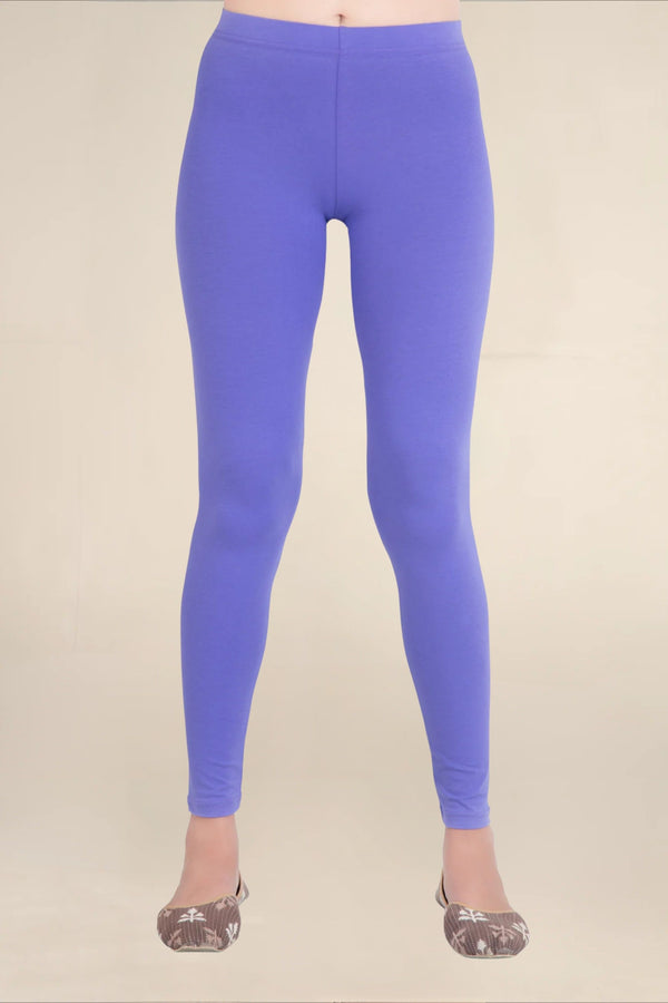 Women Purple Breathable Long Length Legging