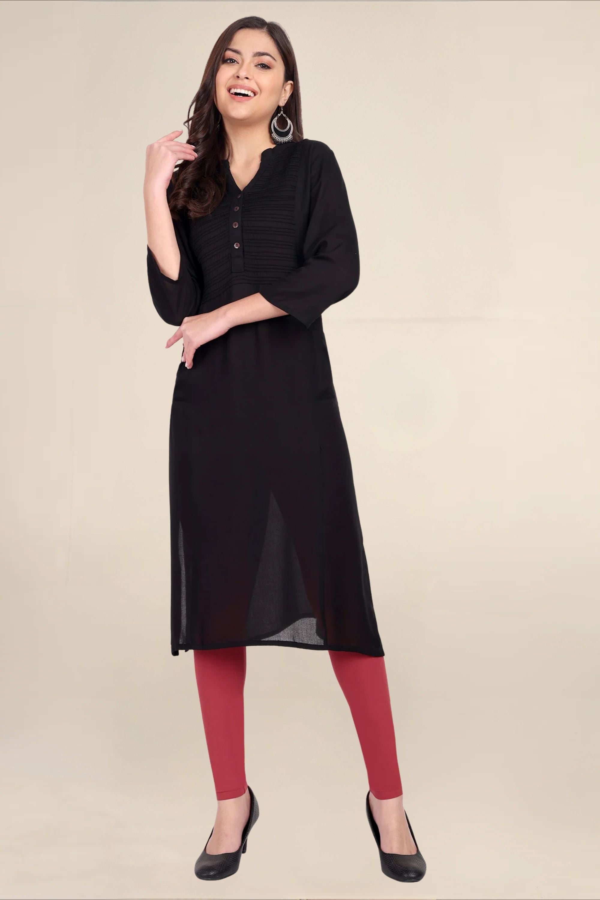 Women Powder Breathable Long Length Legging