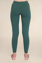 Women Moss Green Ankle Length Legging