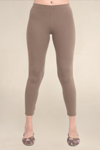 Women Mid Brown Ankle Length Legging