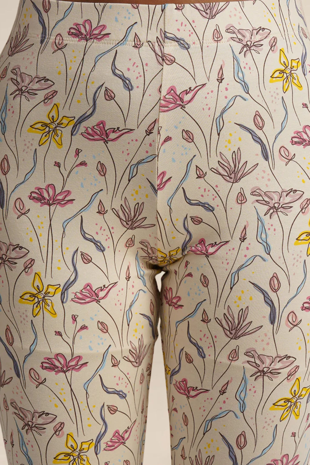 Womens Printed Cotton Leggings - Floral Elegance with Supreme Comfort