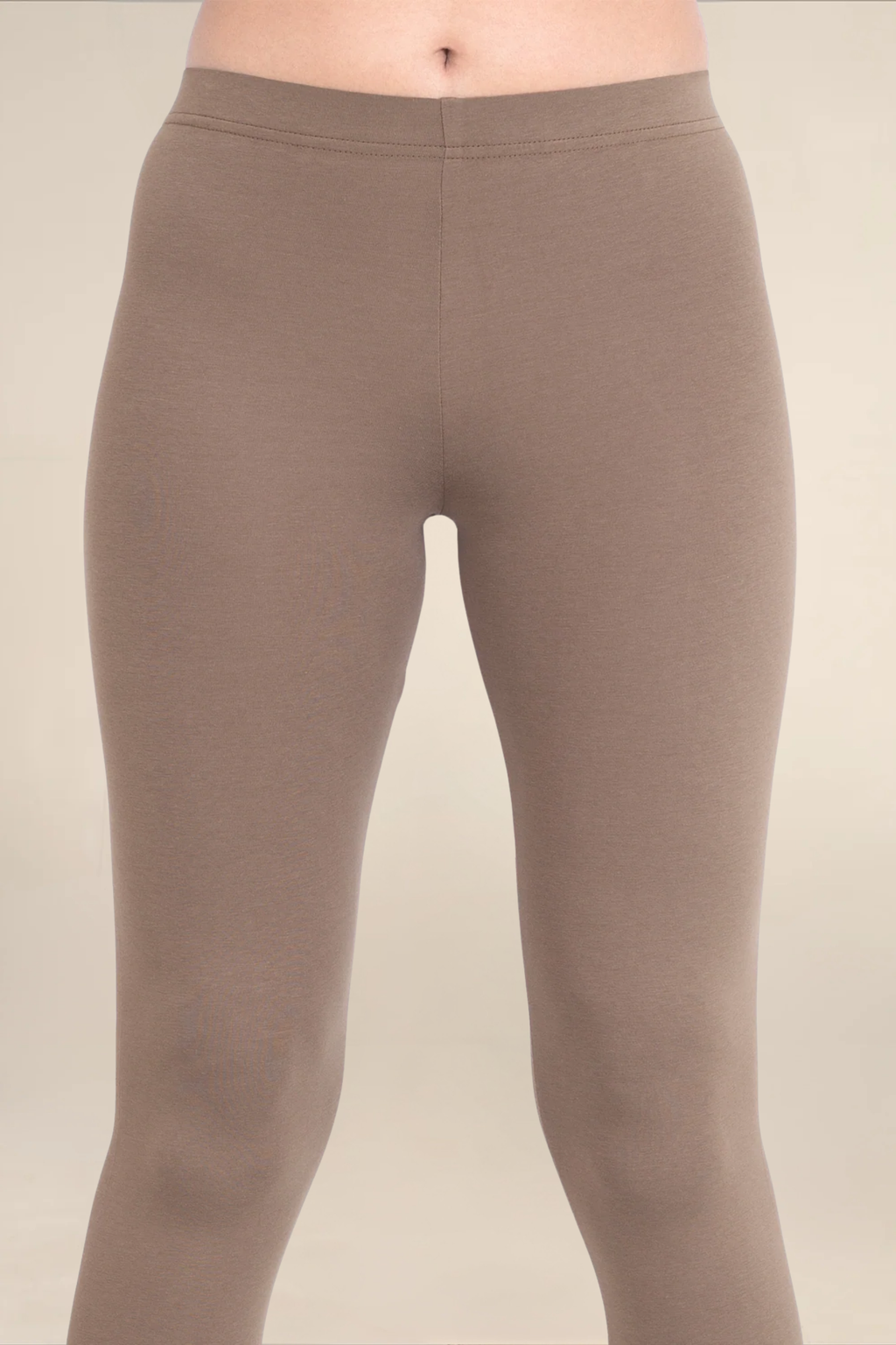 Women Mid Brown Ankle Length Legging