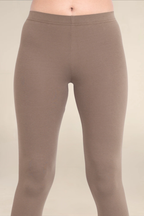 Women Mid Brown Ankle Length Legging
