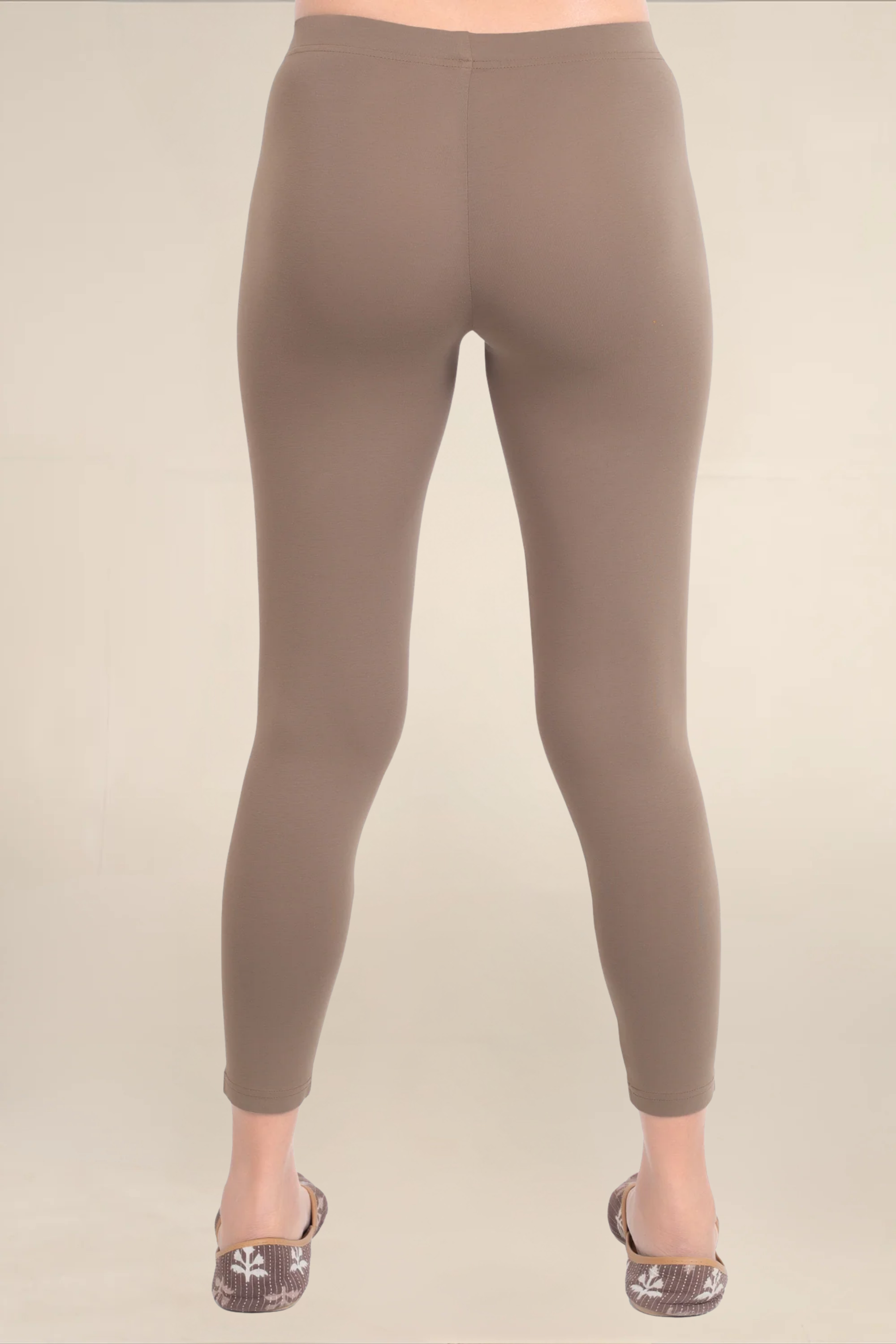 Women Mid Brown Ankle Length Legging