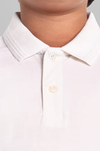 Boys Classic Cotton Polo T-Shirt White