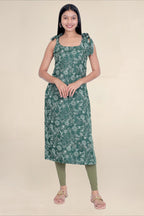Women Olive Breathable Long Length Legging