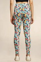 Womens Printed Cotton Leggings - Floral Elegance with Supreme Comfort