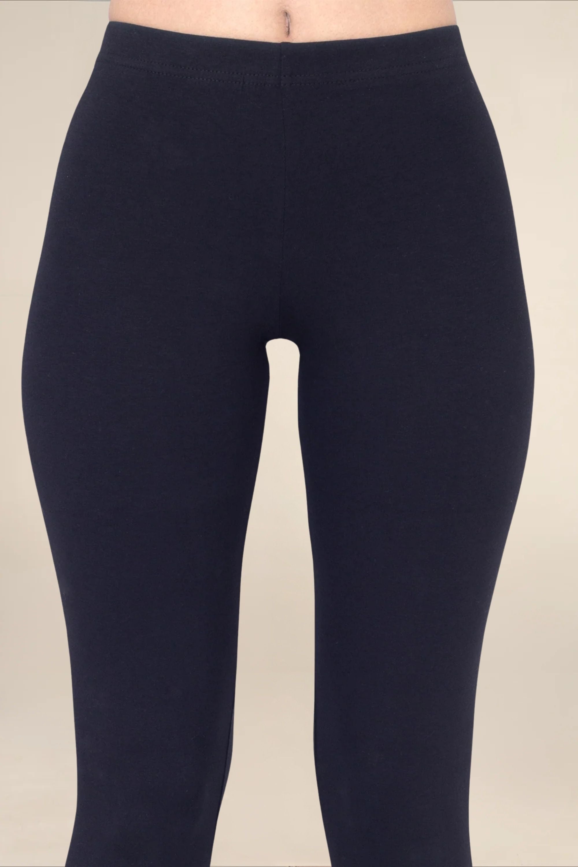 Women Navy Breathable Long Length Legging