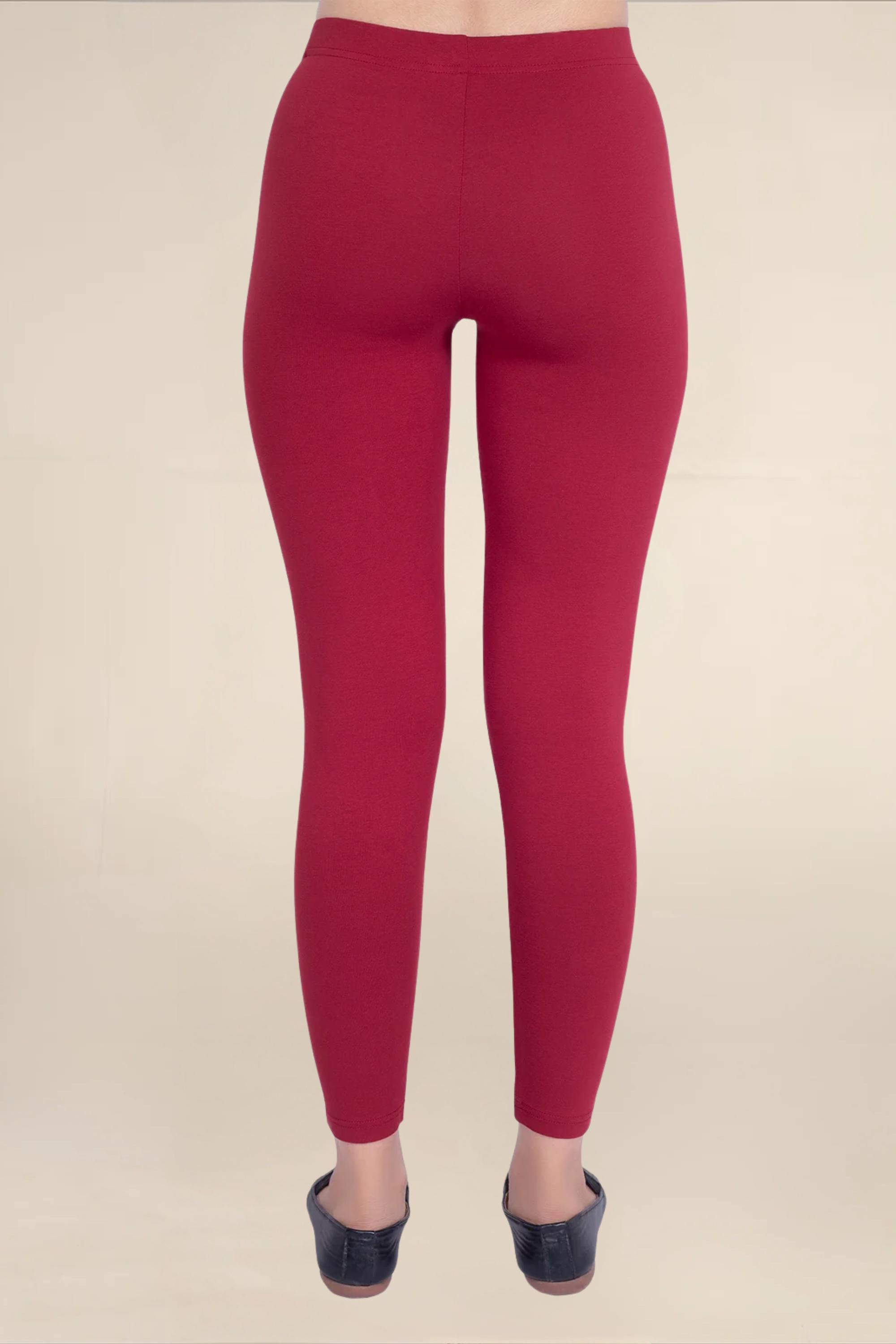 Women Maroon Ankle Length Legging