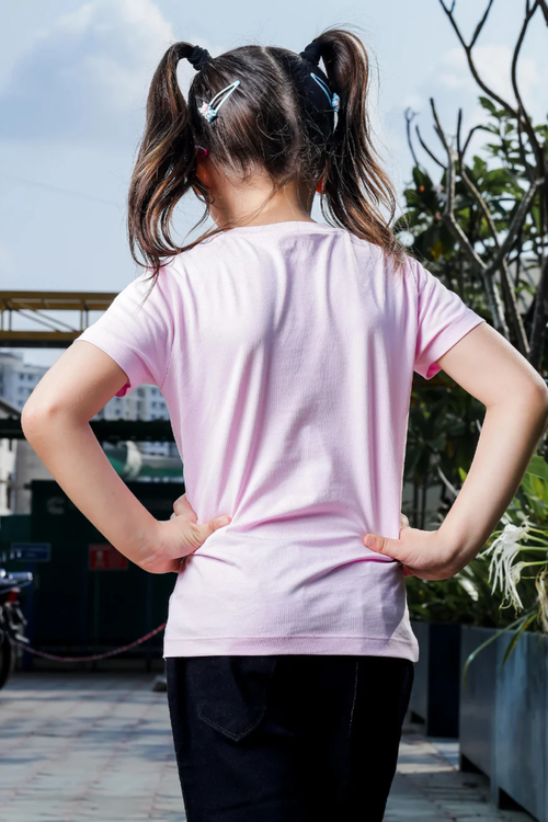Girls Regular Fit Half Sleeves T-Shirt