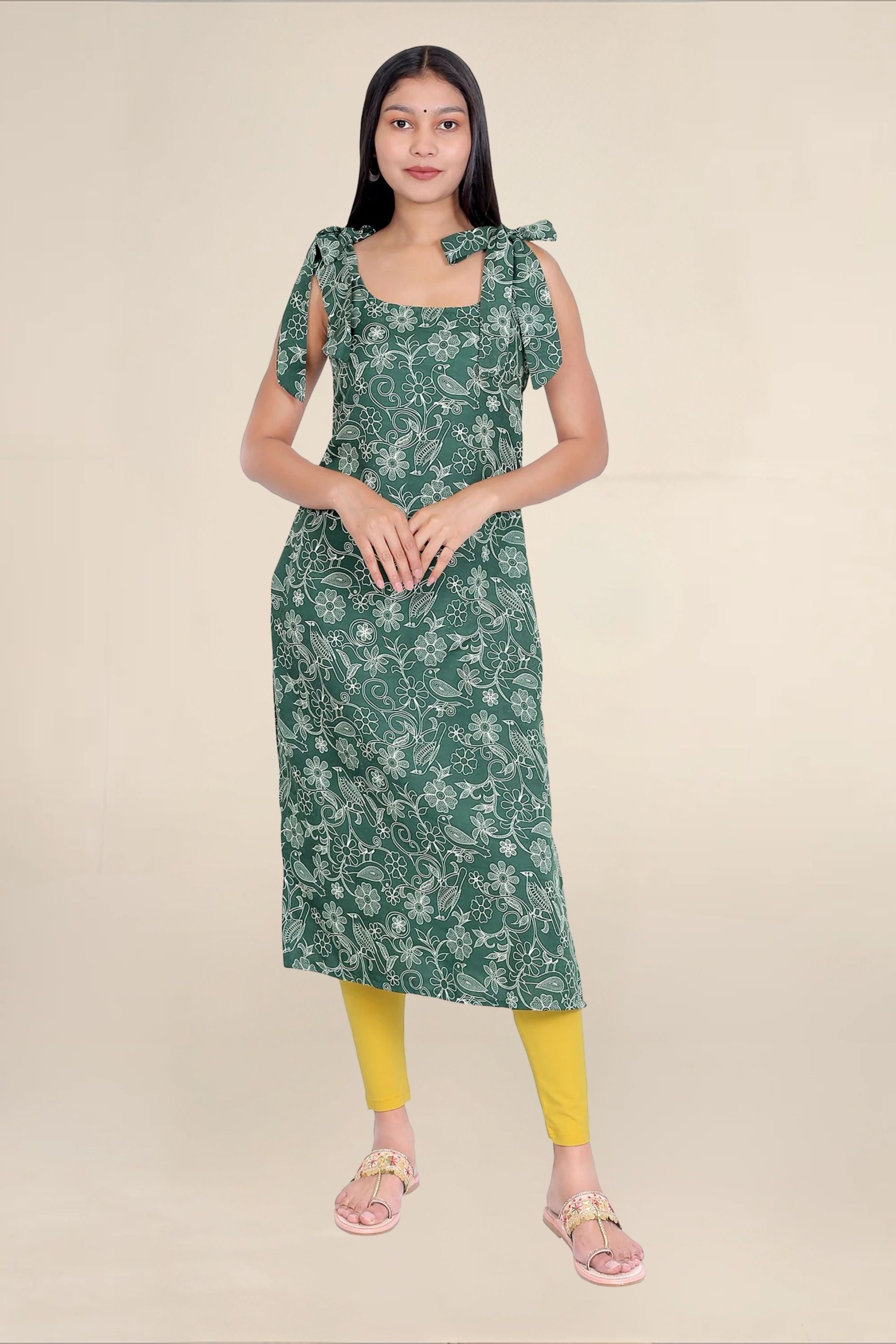 Women Mustard Breathable Long Length Legging