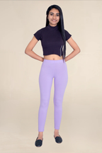 Women Lilac Ankle Length Legging