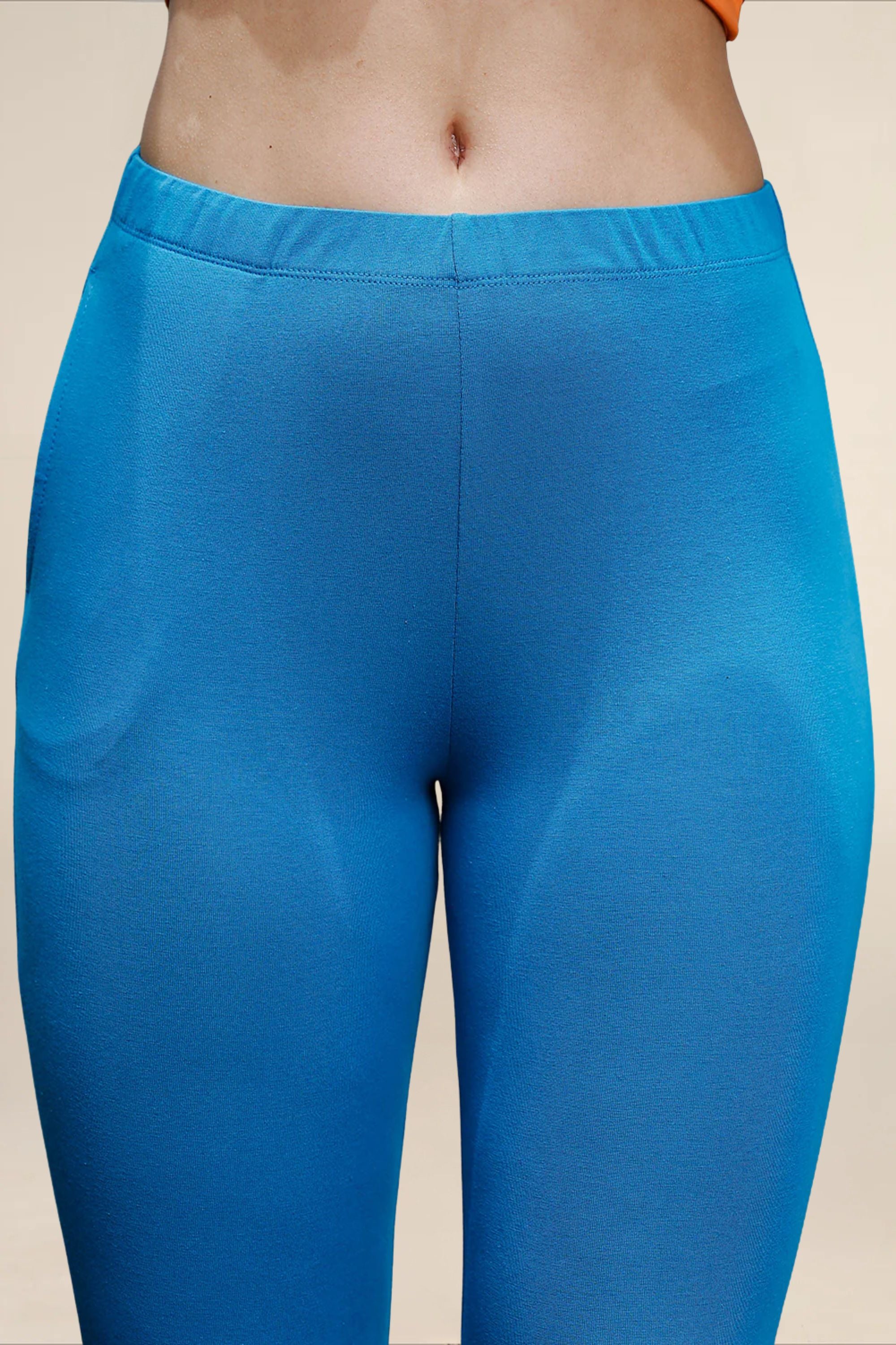 Women Blue Regular Legging