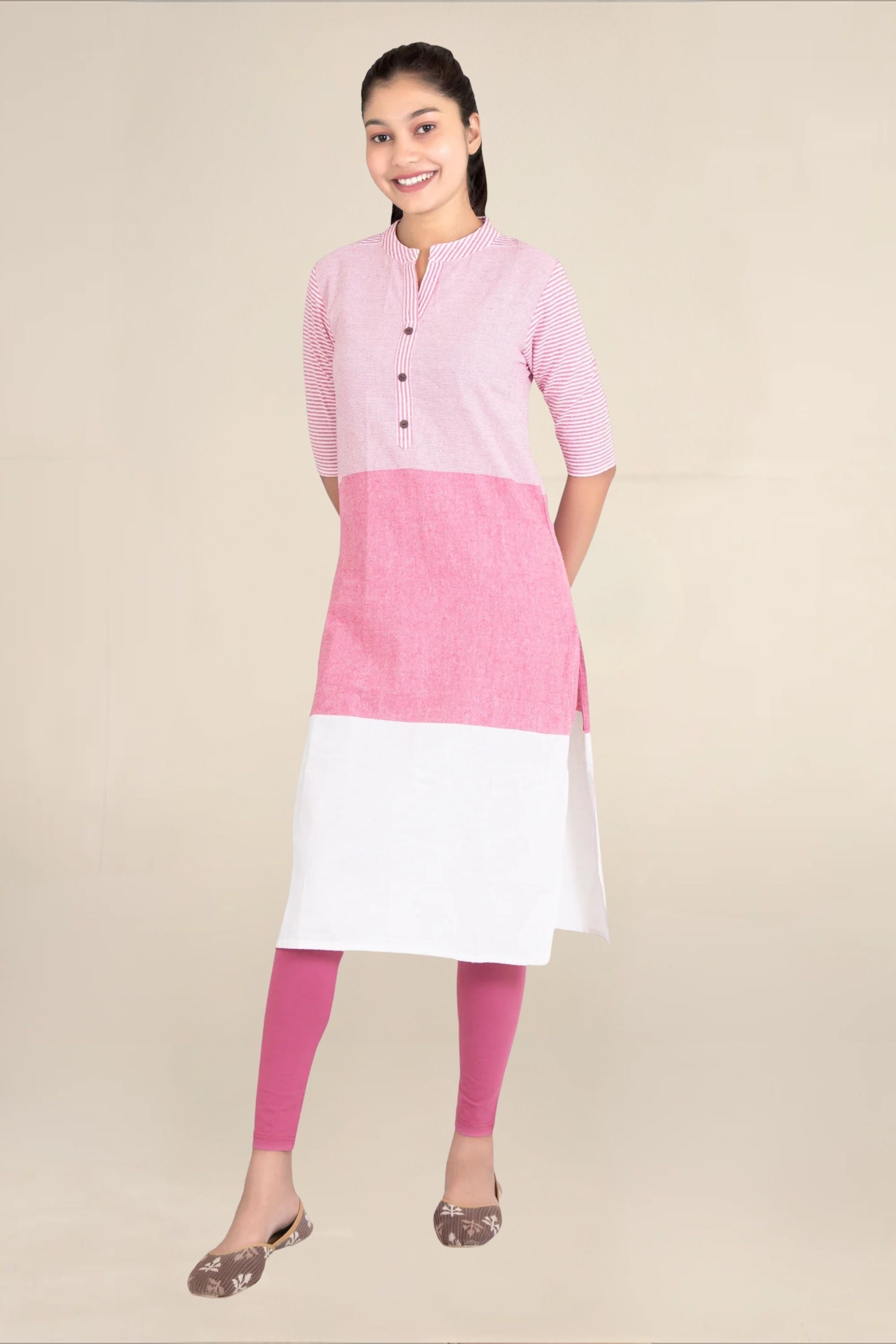 Women Mauve Breathable Long Length Legging