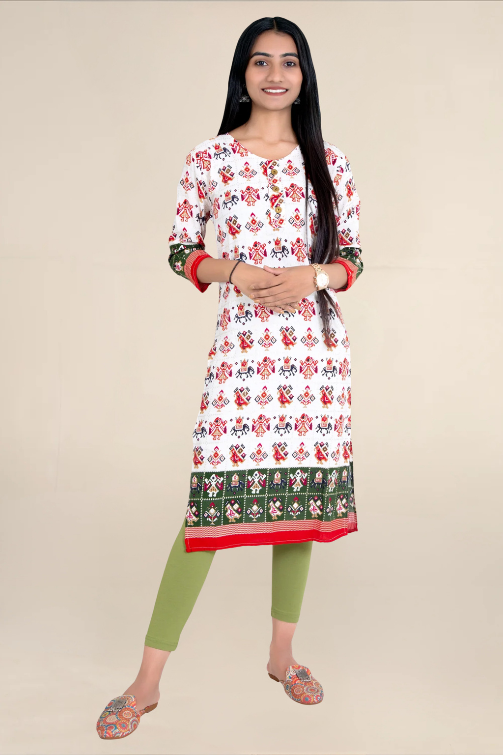 Women Henna Ankle Length Legging