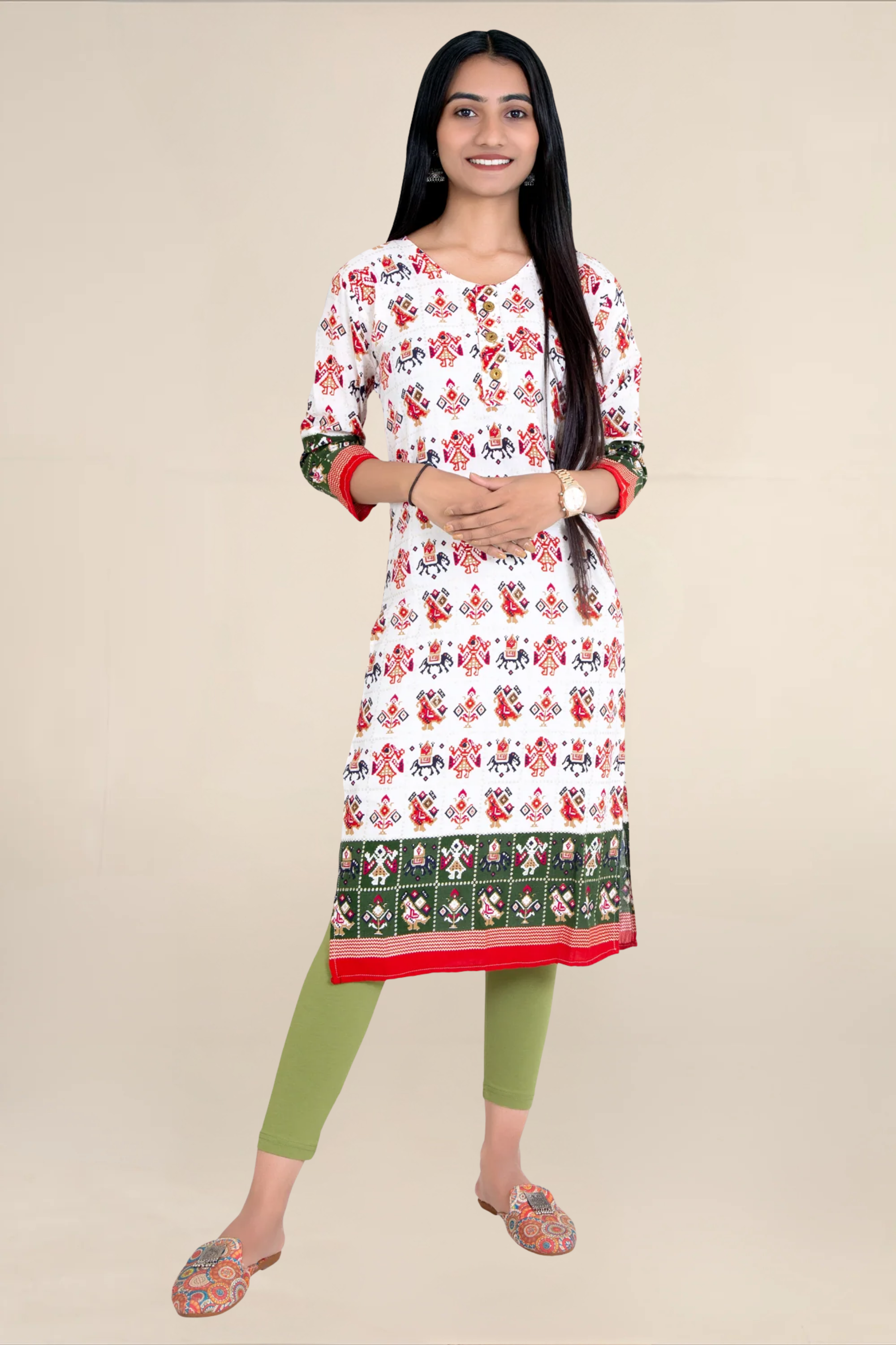 Women Henna Ankle Length Legging