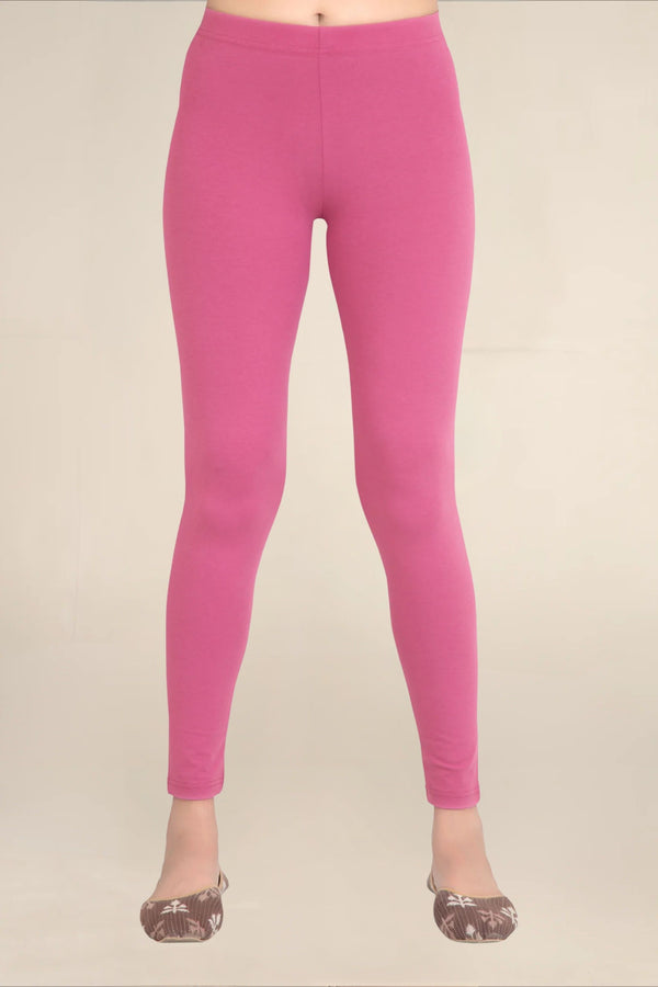Women Mauve Breathable Long Length Legging