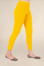 Women Gold Ankle Length Legging
