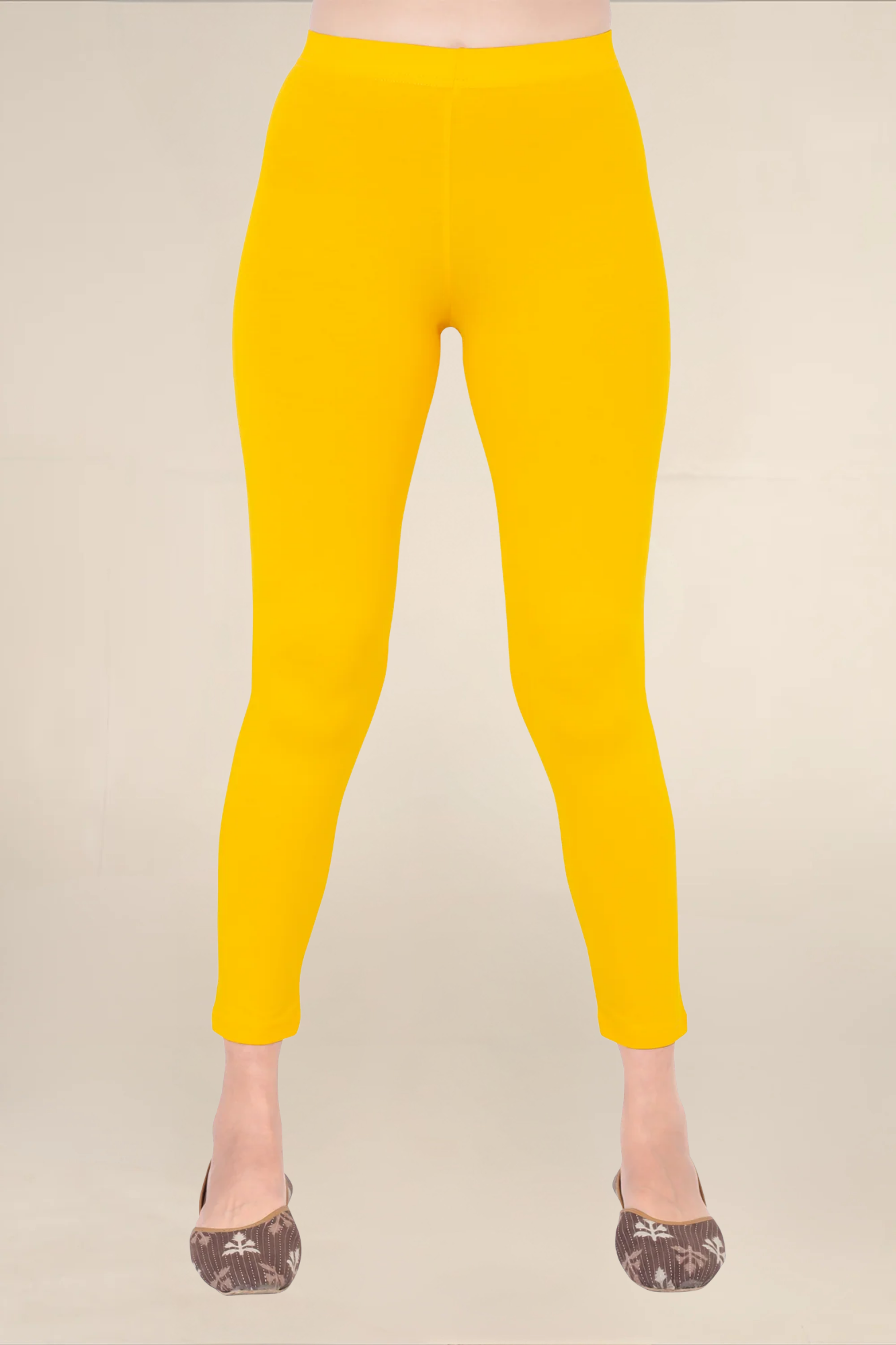 Women Gold Ankle Length Legging