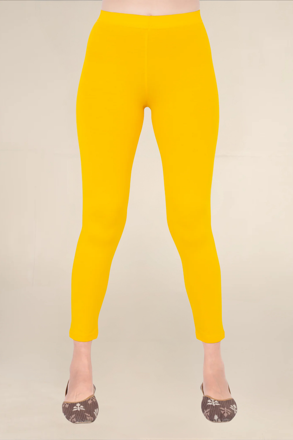 Women Gold Ankle Length Legging