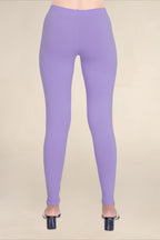 Women Lilac Breathable Long Length Legging