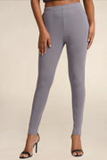 WOMENS LIGHT GREY STEEL REGULAR LENGTH POCKET LEGGING