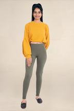 Women Henna Breathable Long Length Legging
