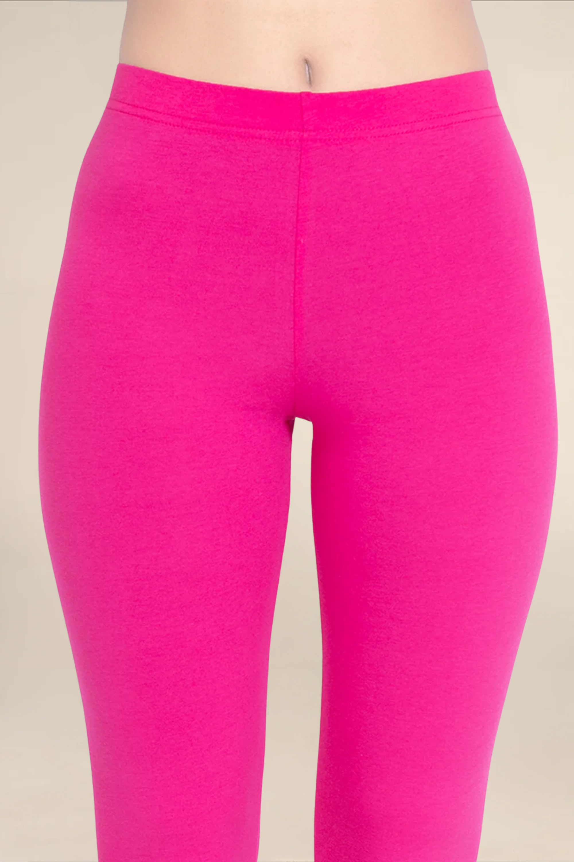 Women Fuchsia Ankle Length Legging