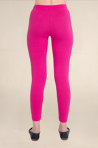 Women Fuchsia Ankle Length Legging