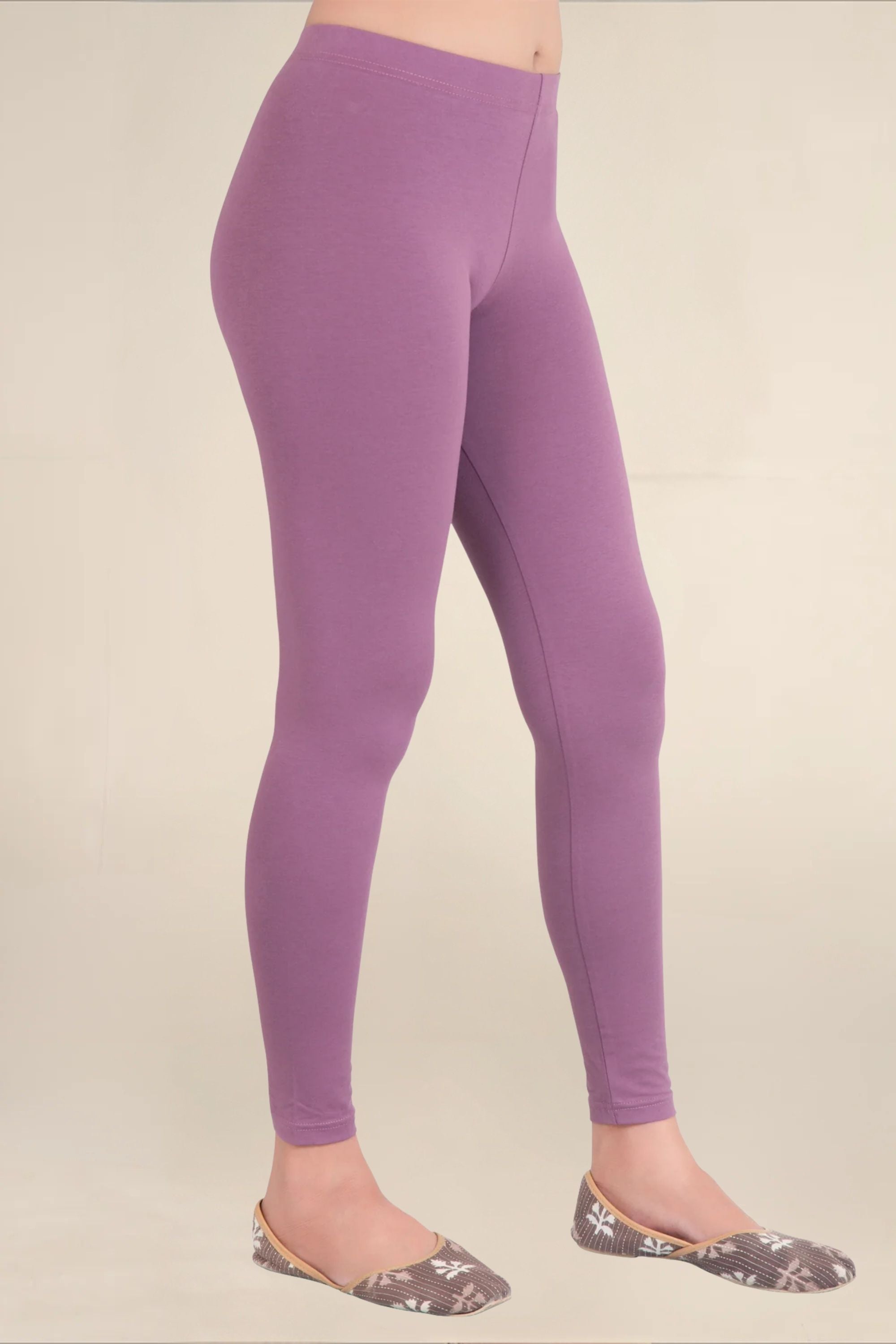 Women Grape Breathable Long Length Legging