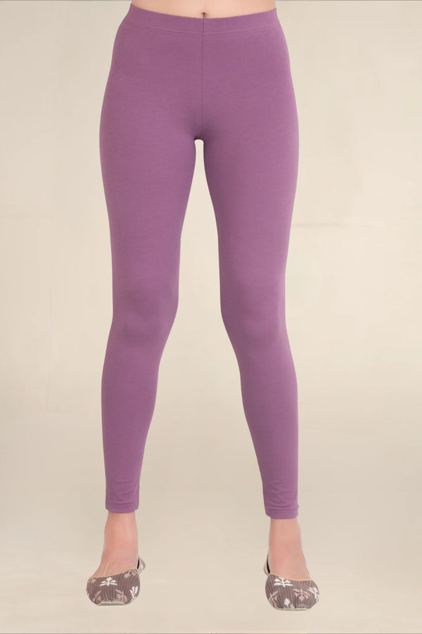 Women Grape Breathable Long Length Legging