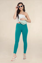 WOMENS JADE GREEN REGULAR LENGTH POCKET LEGGING