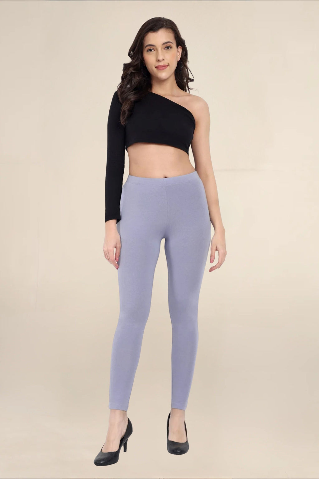 Women Shark Grey Regular Legging