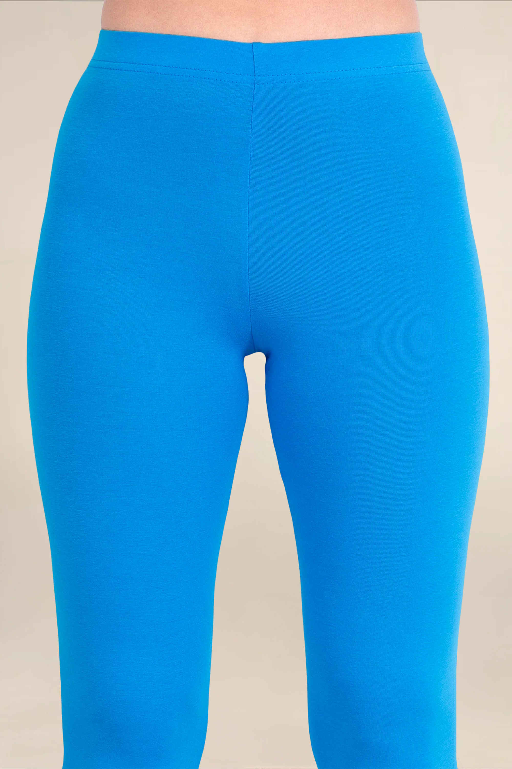 Women French Blue Ankle Length Legging