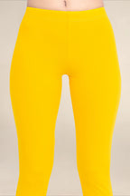 Women Gold Breathable Long Length Legging