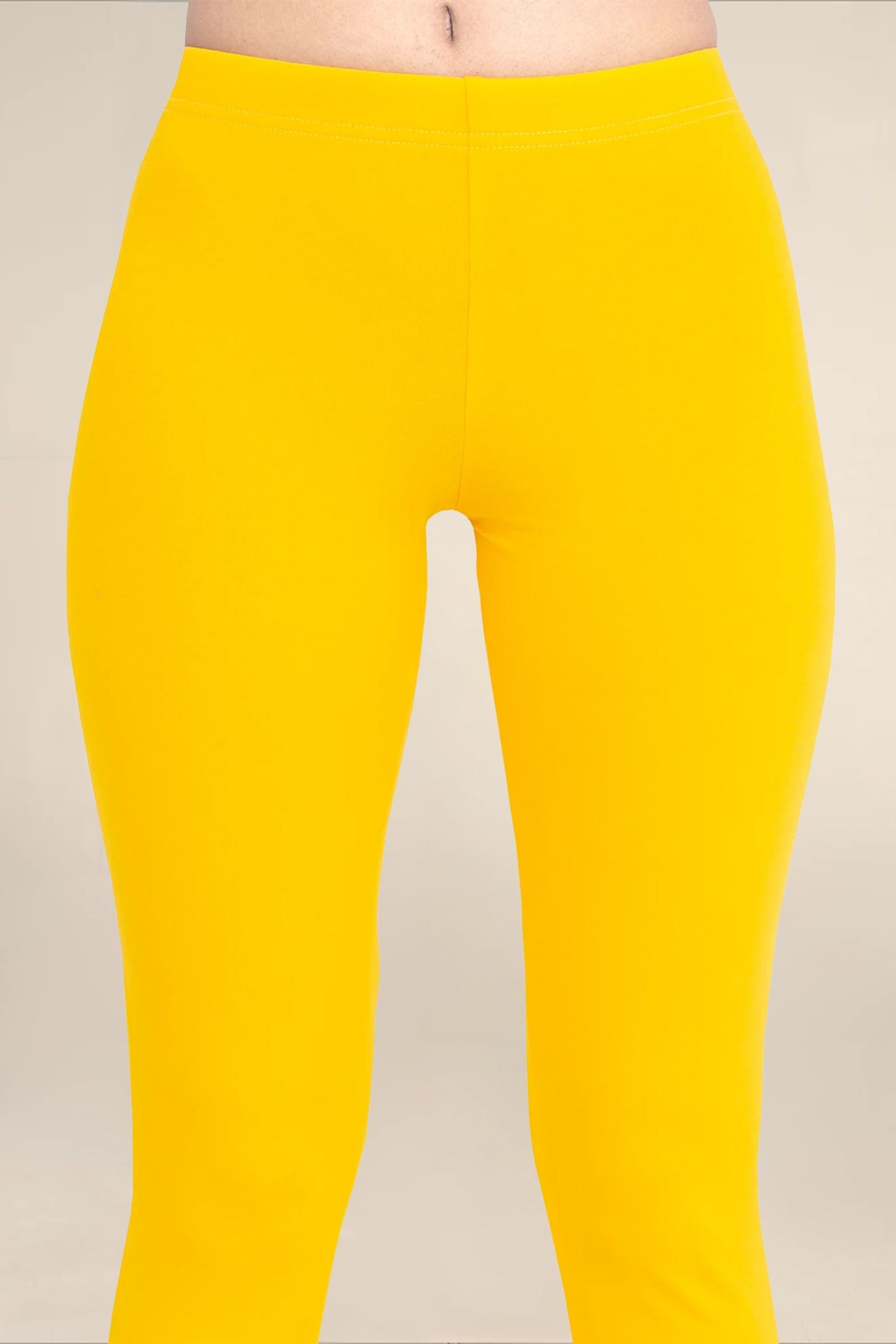 Women Gold Breathable Long Length Legging
