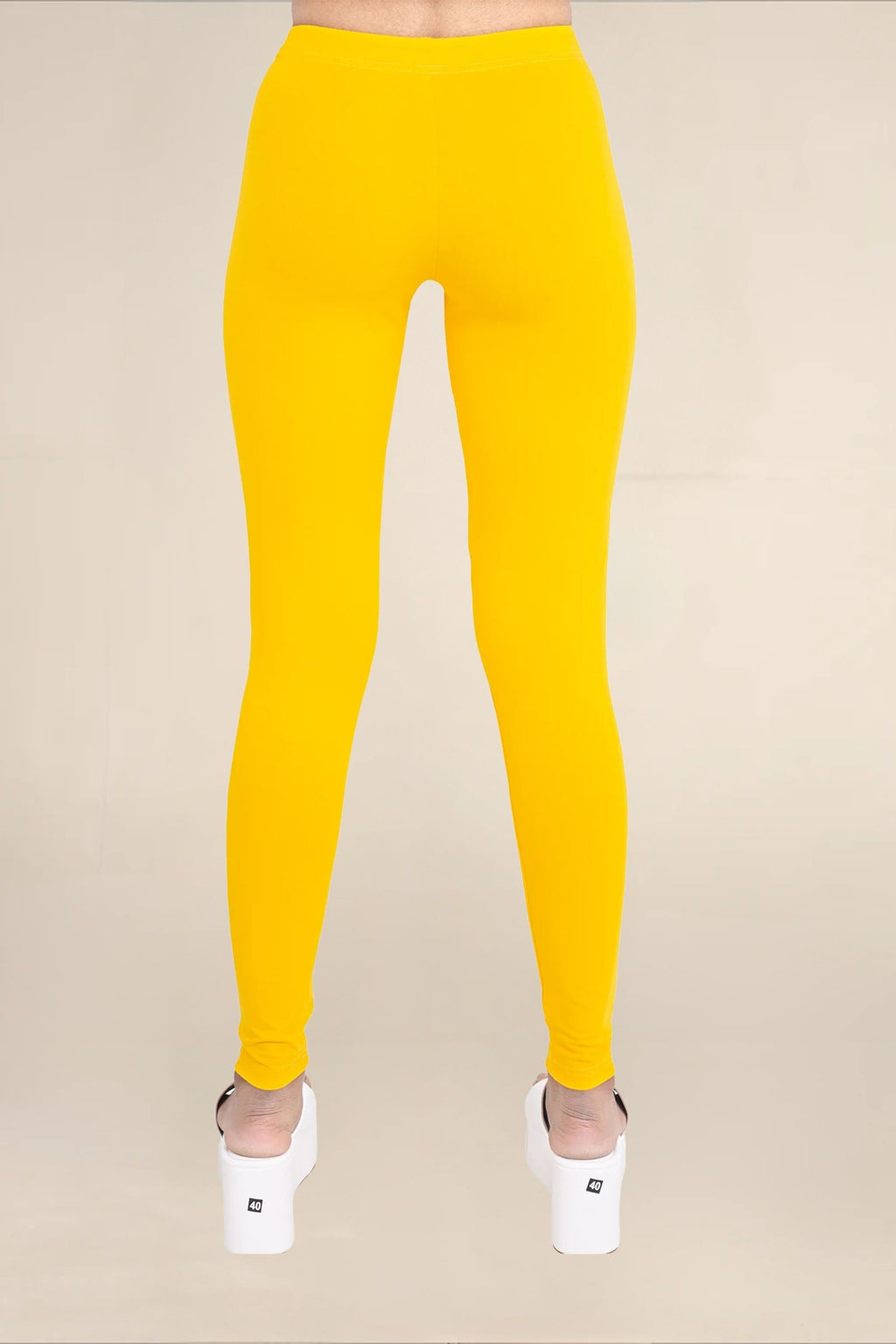 Women Gold Breathable Long Length Legging