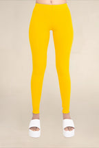 Women Gold Breathable Long Length Legging
