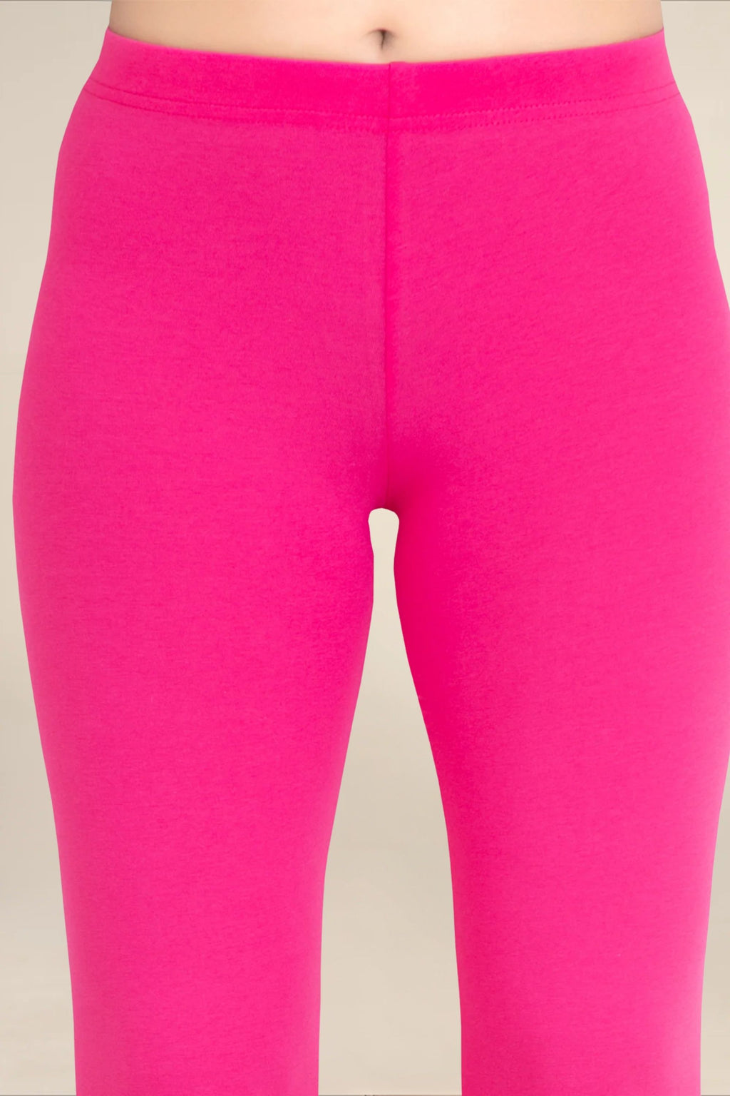 Women Fuchsia Breathable Long Length Legging