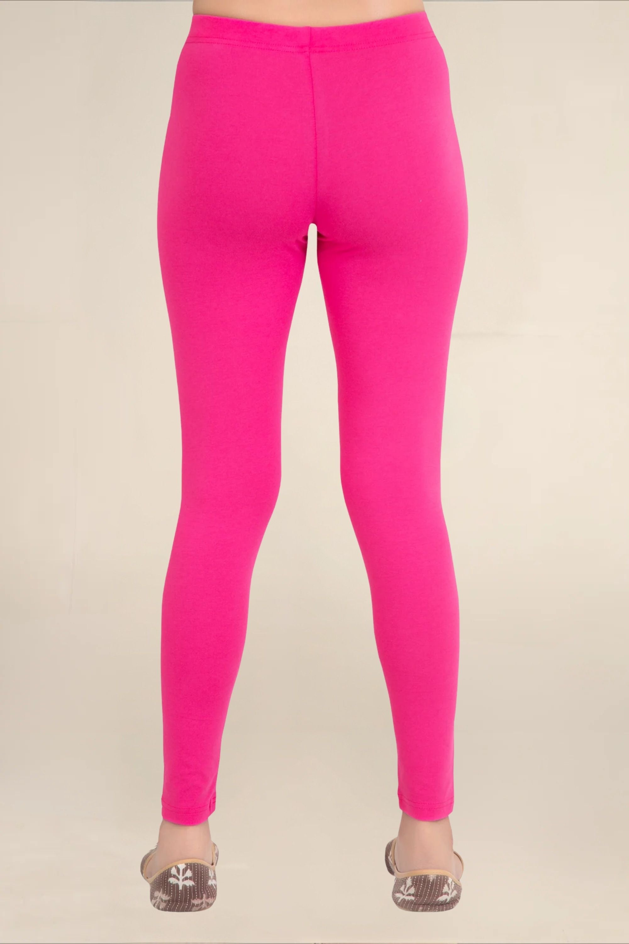 Women Fuchsia Breathable Long Length Legging