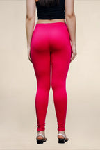 Women Pink Regular Pocket Legging