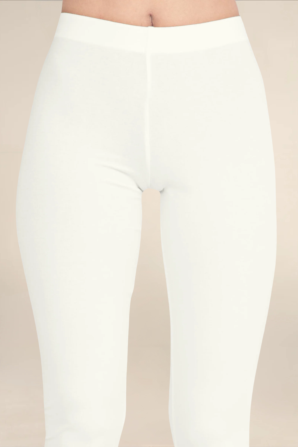 Women Ecru Ankle Length Legging
