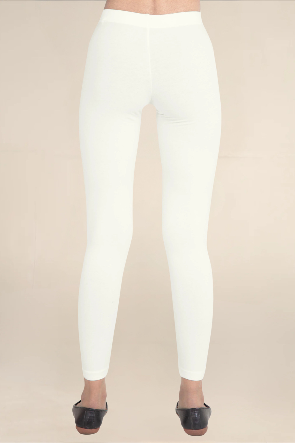 Women Ecru Ankle Length Legging